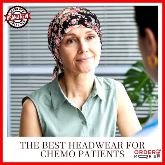 4 Pack Pre Tied Chemo Headwear Cotton Turbans for Women Cancer Patients